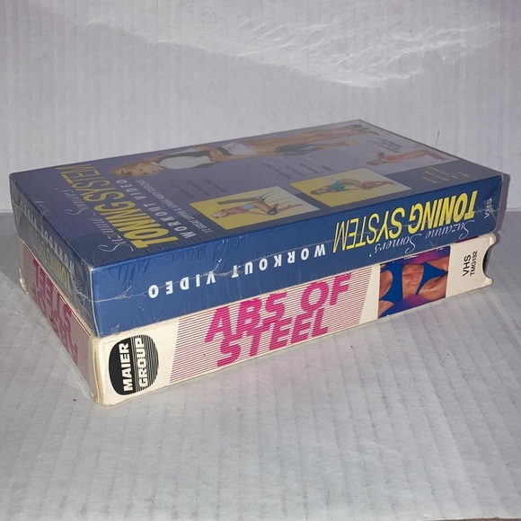 Vintage workout VHS. Abs of Steel (1991) and Suzanne Somers Toning (Toning) - Picture 3 of 3